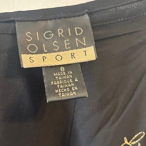 Sigrid Olsen Sport Black Skirt